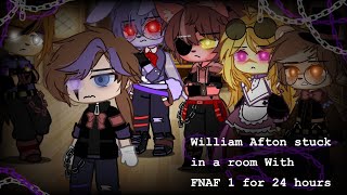 William Afton stuck in a room with FNAF 1 for 24 hours challenge (remake) II My AU II Pt.1