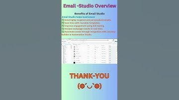 Email Studio Overview[(❁´◡`❁)]