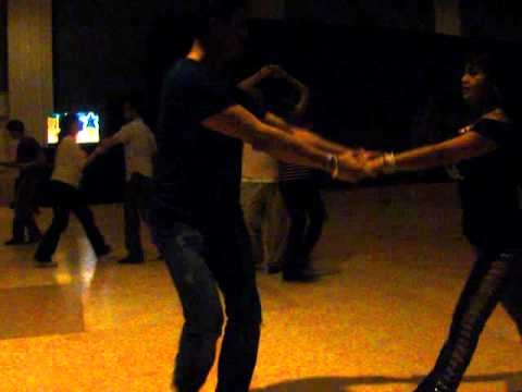 Dallas DANCE 2010 late night dancing Jasmine S. Williams & Burton Gazzara - Hustle @ 4 AM!!