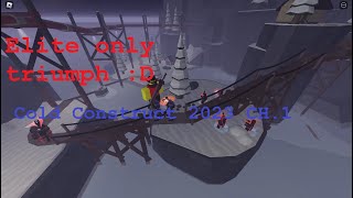 Cold construct Chapter 1 solo with elite only - Roblox Tower blitz