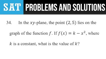 34. In the xy-plane, the point (2,5) lies on the graph of the function f. If f(x)=k-x^2, where k is