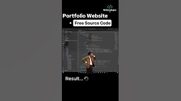 Portfolio website #shorts #ytshorts  #coding #programming  #webdevelop