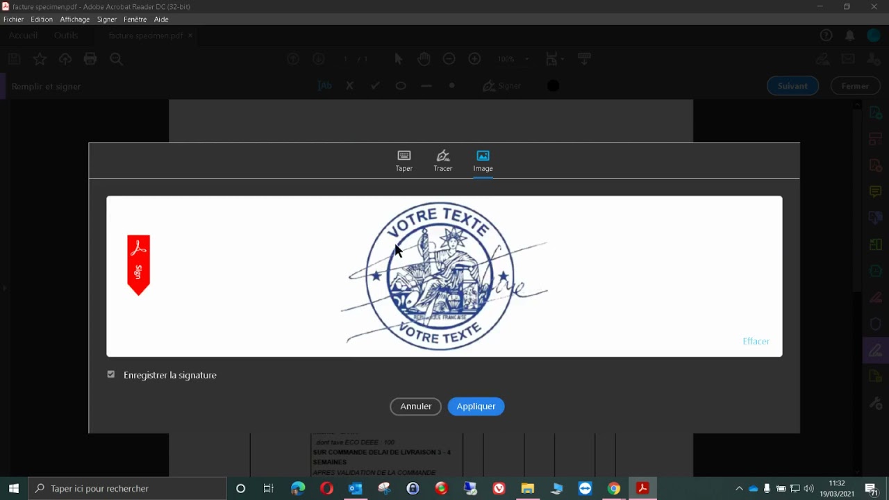 Signer et tamponner  numériquement un document PDF