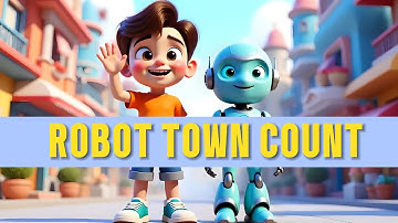 Kids Learning Song | Robot Town Count | Numbers 1-10