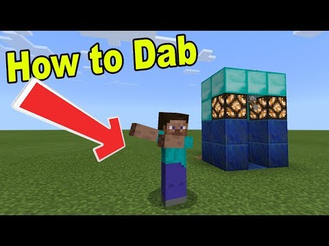 How to DAB in Minecraft PE (DABBING MACHINE)