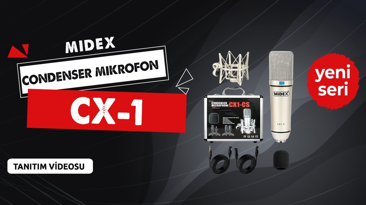 Midex CX1 Diamond Set Efektli Ses Kartı Mikrofon Kulaklık Stand