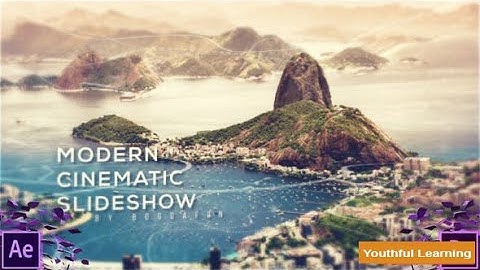Cinematic Modern Parallax Slideshow  Free Download after effect template