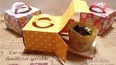 家にあるポストカードで手作りギフトbox Aケーキの箱の展開図 型紙 と作り方 Youtube