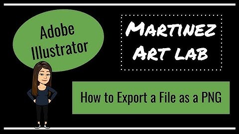 Saving an Adobe Illustrator 2020 File as a PNG