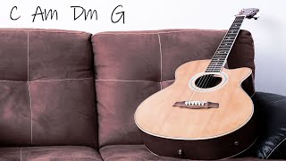 Slow Acoustic Guitar Ballad Backing Track C Major