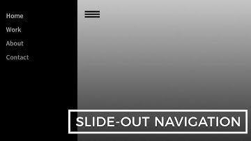 Slide Out Navigation | HTML, CSS & JavaScript  2019