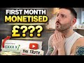 How Much YouTube Paid Me In My First Month Monetised (£???)