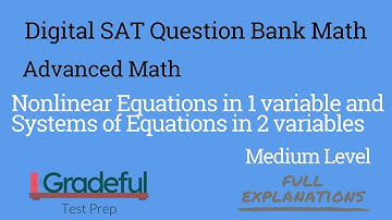 If the ordered pair (x , y) satisfies the system of equations above, what is one... ID: fcdf87b7