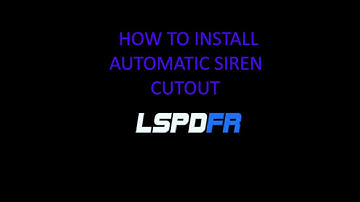 How To Install Automatic Siren Cutout |GTAV|LSPDFR