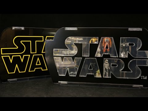 スターウォーズ  ロゴディスプレイケース Star Wars Logo display case