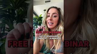 Free Live Webinar Limited Seats July 23 730Pm Cst 830Pm Est Details Below