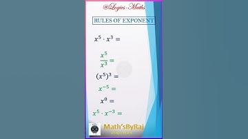 Basic Exponent Rules #maths #mathstricks #shortsfeed #exponents