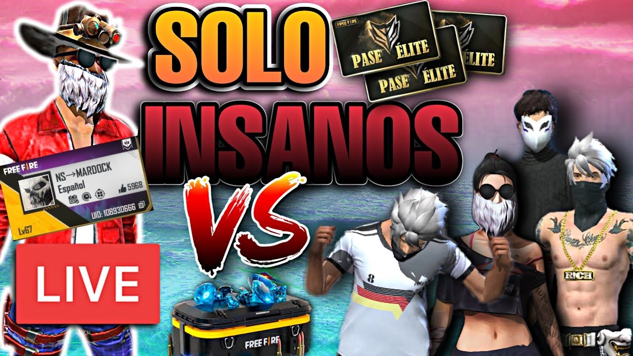🔴FREE FIRE EN VIVO 💎SALAS PRIVADAS💎 PVP INSANO YouTube