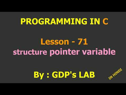 structure pointer variable
