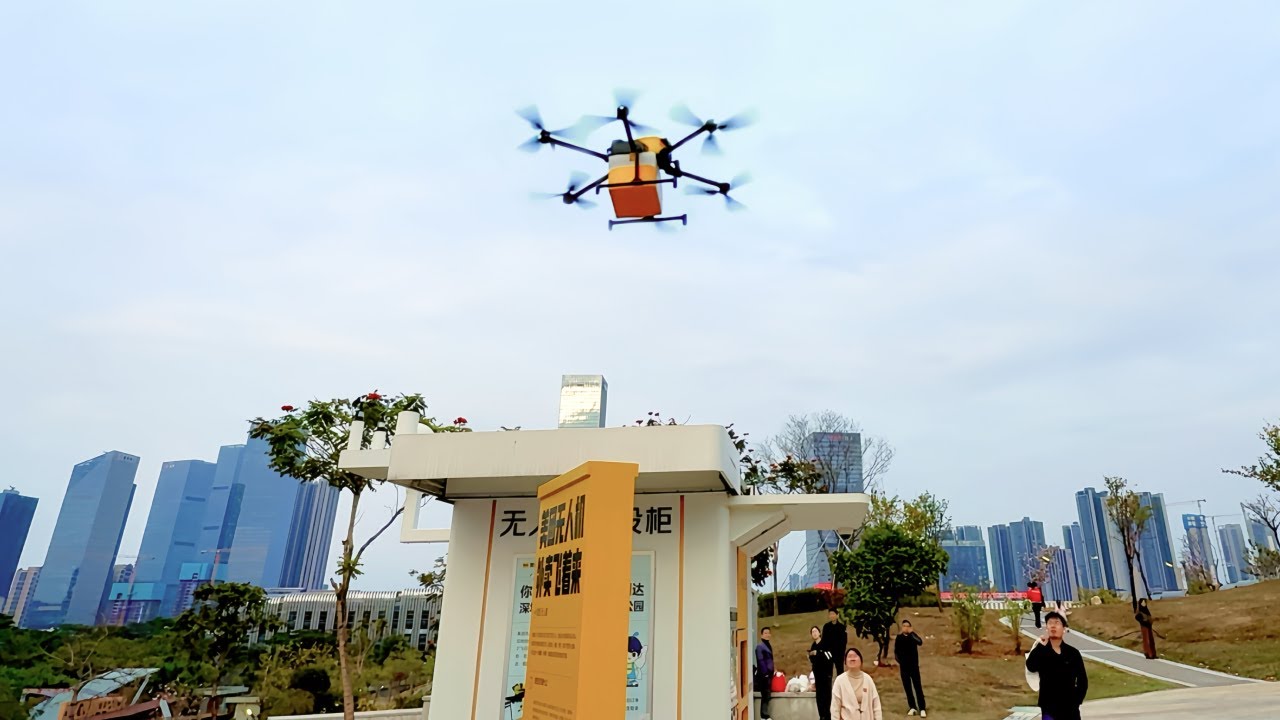 World's 1st Food Delivery by DRONE?! Only in China 🇨🇳 - YouTube