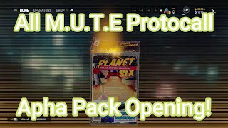 R6 Mute Protocall Event ALL $50+ Alpha Pack OPENING!