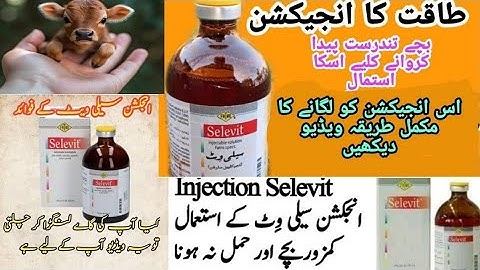 uses of selevit injection / selevit injection ka istamal / bkro mai selevit injection ka faieda