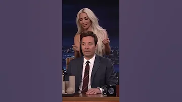 #KimKardashian gives Jimmy a face massage with her new #SKKN products 😂 #shorts