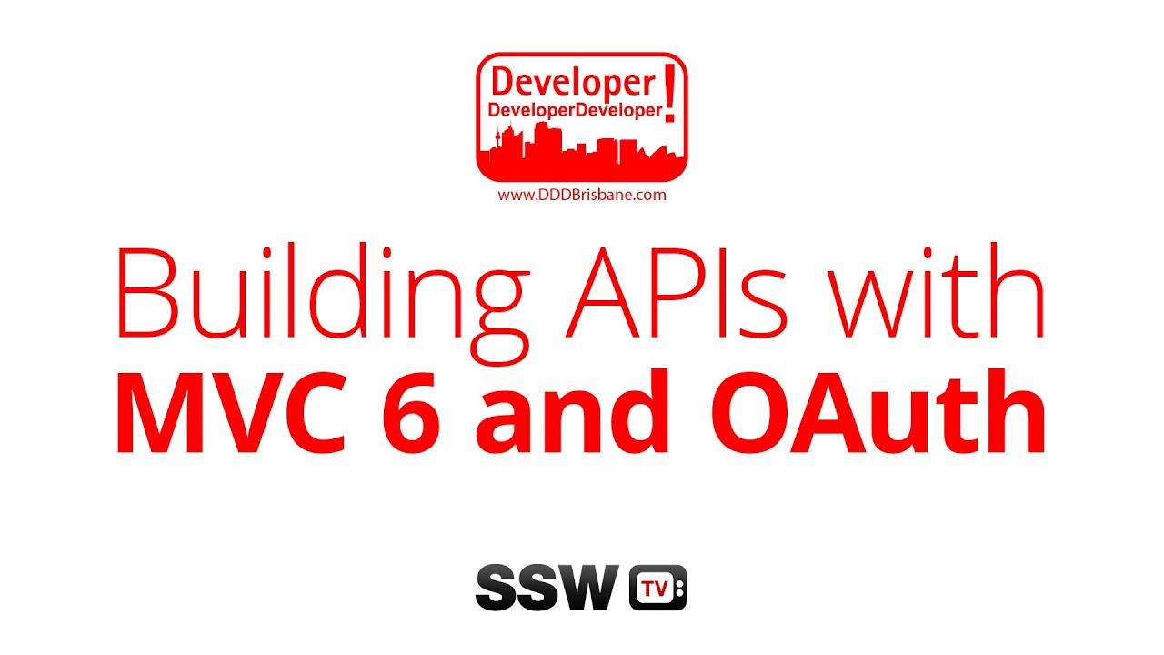 Building APIs with MVC 6 and OAuth | Filip Ekberg at DDD Brisbane 2015