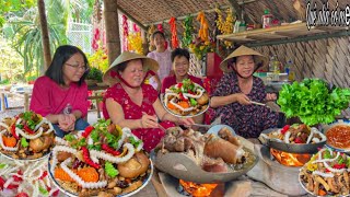 Giò Heo Nấu Củng Thập Cẩm Ngày Tết | Món Ăn Truyền Thống Gia Đình Quê Tết Xưa || Ancient Tet dish