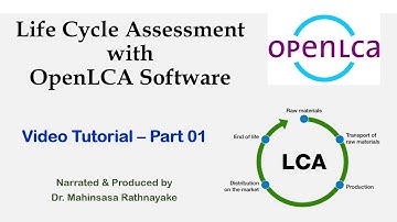 OpenLCA Software Tutorial - Part 01