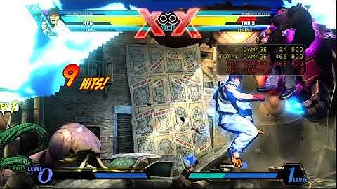 UMVC3 Ryu Shoryuken Denjin Cancel Combo
