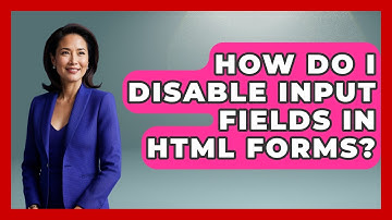 How Do I Disable Input Fields in HTML Forms? | Simple HTML Studio News