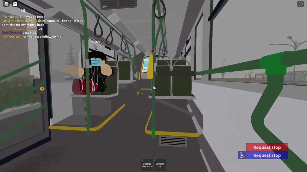 ROBLOX | Lugane | Bus Route 2 (Disabled Person) From Luganes Pamatskola To T/C Dzintars.