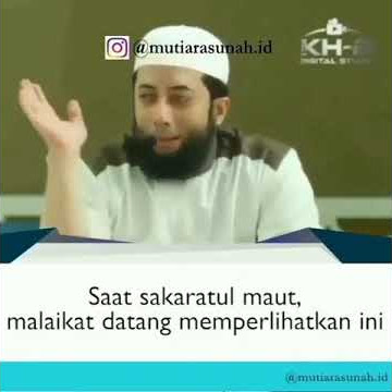 Saat sakaratul maut, malaikat datang memperlihatkan ini! #Ust. Khalid Basalamah#