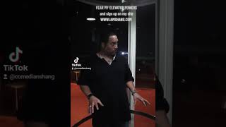 Comedian SHANG showing his mutant powers