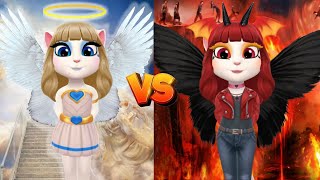 My talking angel Angela😇 vs Devil Angela 😈