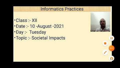Class XII Informatics Practices 10 08 2021 By Mr.  Praveen Singh