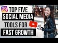 BEST 5 TOOLS for FASTER Organic Social Media Growth 2020