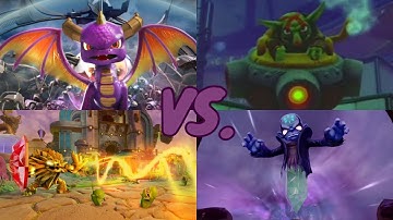 Wildfire and Spyro VS. Smoke Scream and Kaos | Skylanders Trap Team (request)