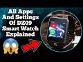 All Apps And Settings Of DZ09 Smart Watch Explained