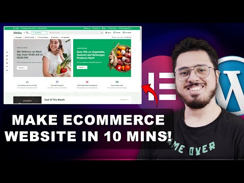 How to make an E-commerce Website in 10 Minutes (Grocery Online Store) 