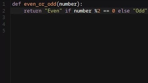 Python - Even or Odd | Codewars 8KYU