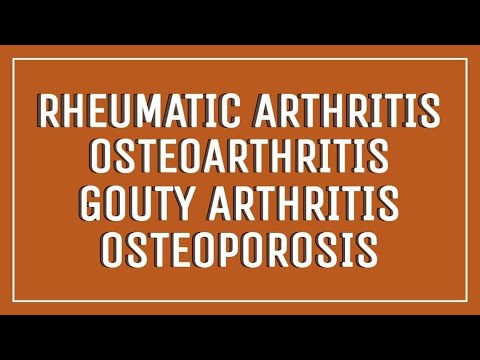 RHEUMATOID ARTHRITIS, OSTEOARTHRITIS, GOUTY ARTHRITIS & OSTEOPOROSIS - brief discussion