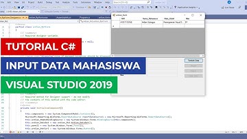 Aplikasi Input Data Mahasiswa Menggunakan Visual Studio 2019