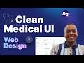Minimalist Medical Dashboard UI Design in Figma, Clean Healthcare UX Case Study