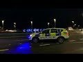 British Transport Police Ford Kuga police car responding