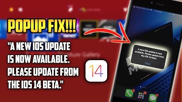 How to FIX "A New iOS update is now available"  iOS 14.2 Beta 4 FIX POP-UP PROBLEM!!