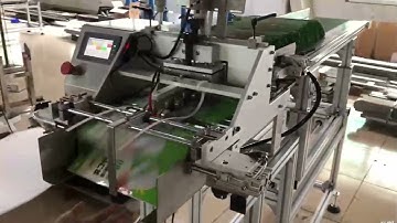 mask feeding counter machine flat item counting machine with conveyor feeding