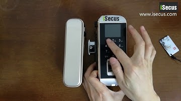 LK 1108 J Fingerprint Lock for Glass Door Demonstration