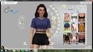 Meshing and texturing process #1 - Short Sleeved Crop Top (The Sims 4)